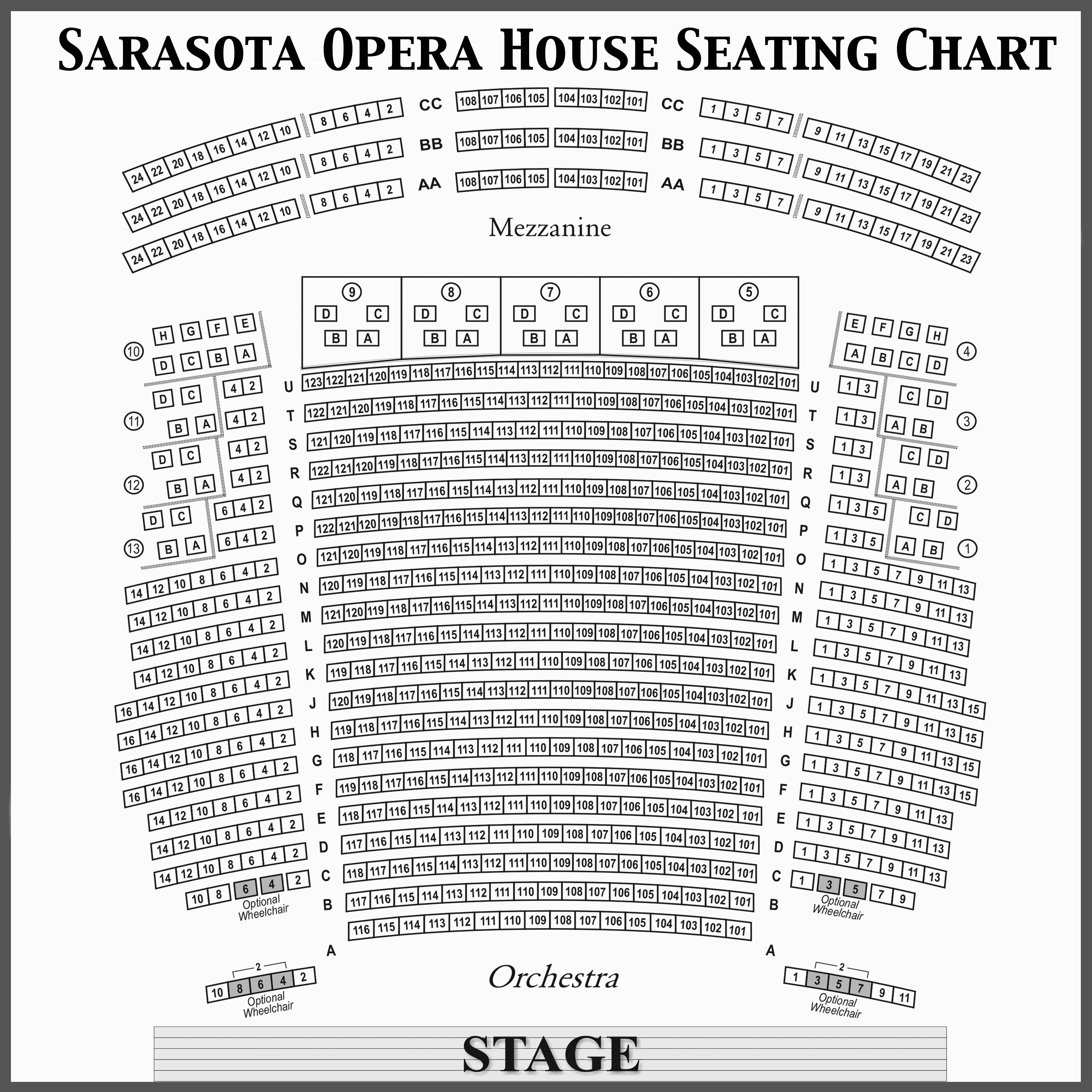 Sarasota Opera Seating Chart